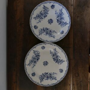 Plats en terre de fer ronds