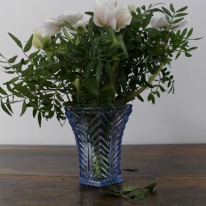 Vase art déco bleu