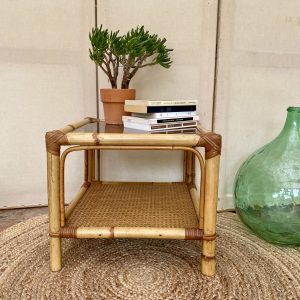 Table basse en rotin