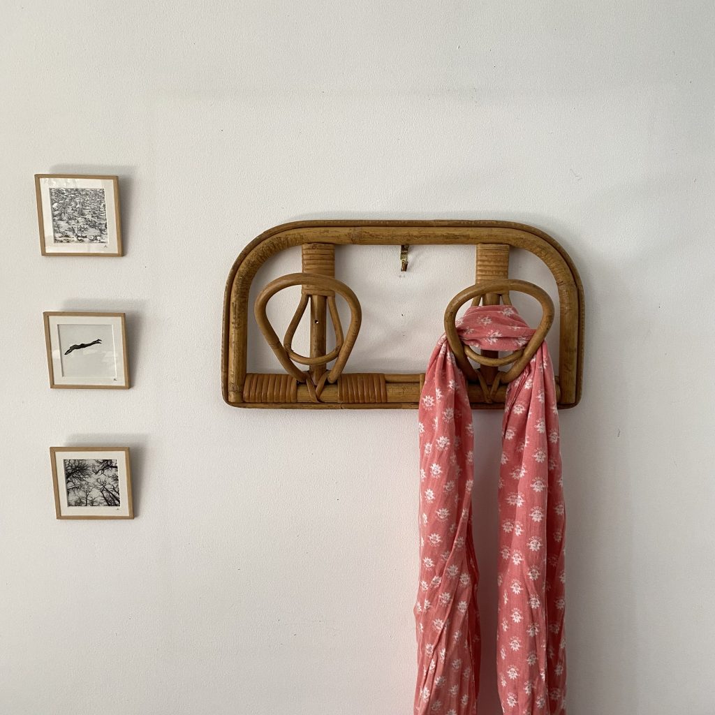 Porte manteau en rotin
